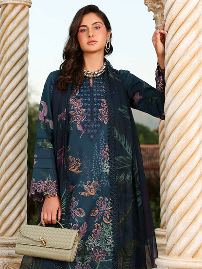 Rang Rasiya Florence Summer Edit'26 Lawn Embroidered Unstitched 3-Piece Suit-Eshal