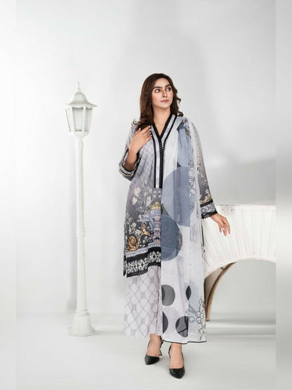 Imran Aftab Aura Summer Lawn Printed Stitched 3-Piece Suit-IALC 03