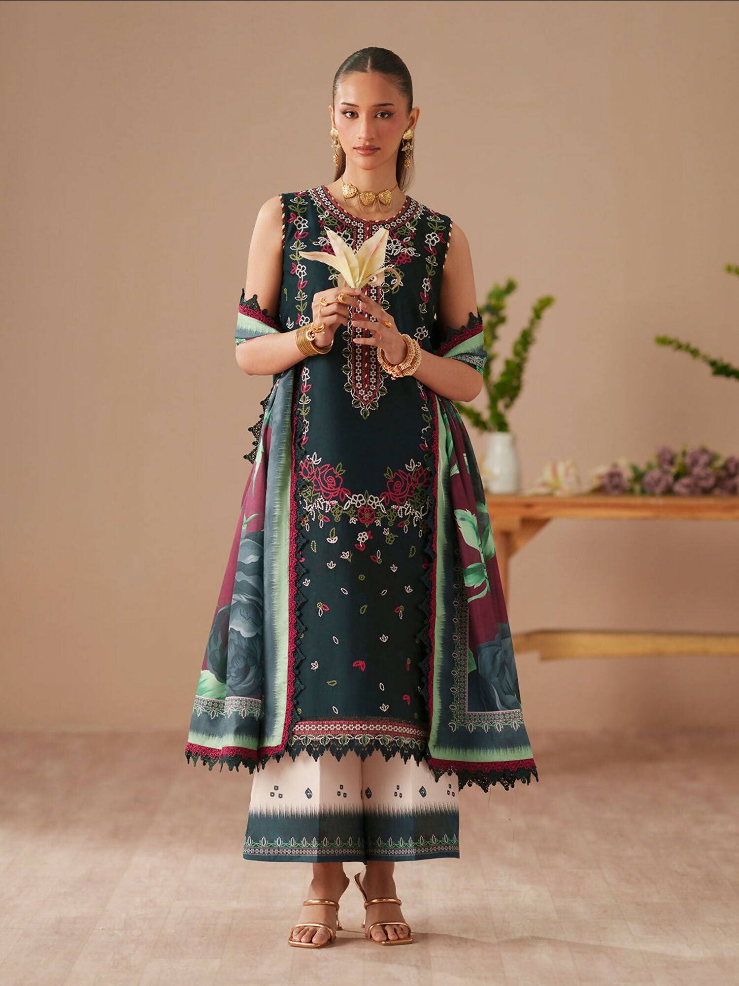 Binilyas Jojo Summer'26 Lawn Embroidered Unstitched 3-Piece Suit-81A