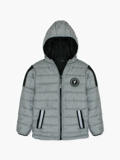 Velvour Full Sleeves Hooded Puffer Jacket-VJ63-B