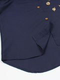 Velvour Girls Cotton Embroidered Stitched Tunic-VG120-B