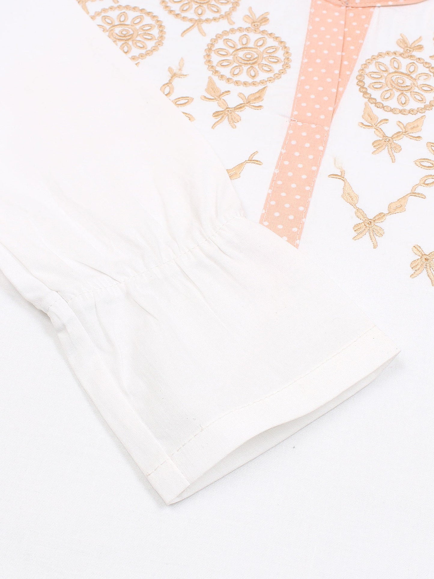 Velvour Girls Cotton Embroidered Co-Ord Set-VG170
