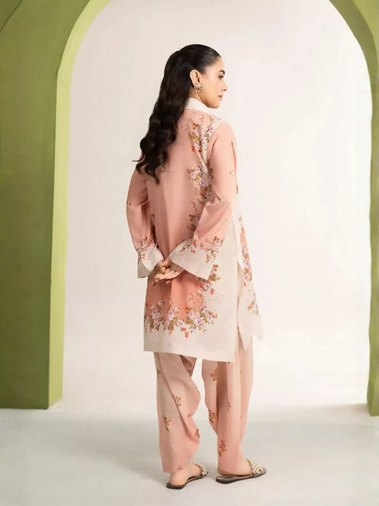 Panache Apparel Dear Summer Silk Lawn Printed Stitched Suit-Petal Play