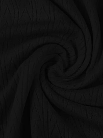 Jupiter Plain Knitwear Lapel Collar Button Shirt-15153