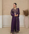 Stylish Collection Royal Pret Linen Embroidered Stitched 3-Piece Suit-Jazmine Purple