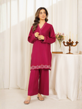 Mannat Clothing Summer Basics Lawn Embroidered Co-Ord Set-SB2020004