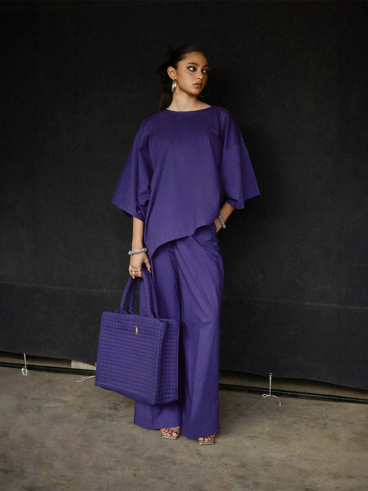 Jugnu by Hussain Rehar Basics'24 Cotton Stitched 2-Piece Suit-Majesty