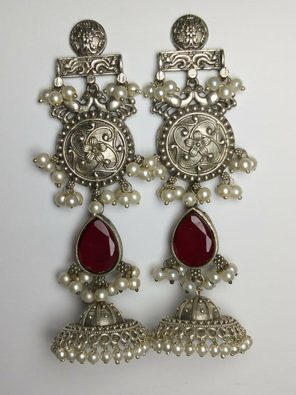 H&A Jewellery Oxidized Brass Handmade Earrings