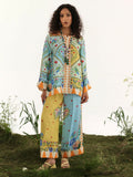 Binilyas Silk Digital Printed Co-Ord Set-30085
