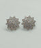 H&A Jewellery One Carat Zirconia Floral Stud Earrings