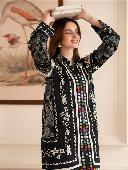 Mahnur Noir Lawn'26 Printed Unstitched 2-Piece Suit-N-09