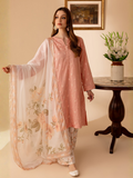 Pink Mannat Clothing Lawn Embroidered Stitched Suit-Eyana