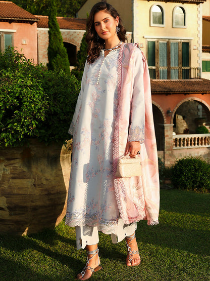 Rang Rasiya Florence Summer Edit'26 Lawn Embroidered Unstitched 3-Piece Suit-Alizeh