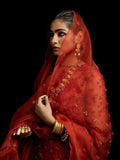 Hussain Rehar Luxury Pret'23 Organza Embellished Stitched 3-Piece Suit-Faia