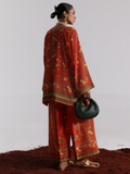 Binilyas Silk Digital Printed Co-Ord Set-30084