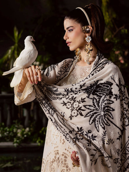 Mahnur Amelia Kotrai Embroidered Unstitched 3-Piece Suit-CK-003