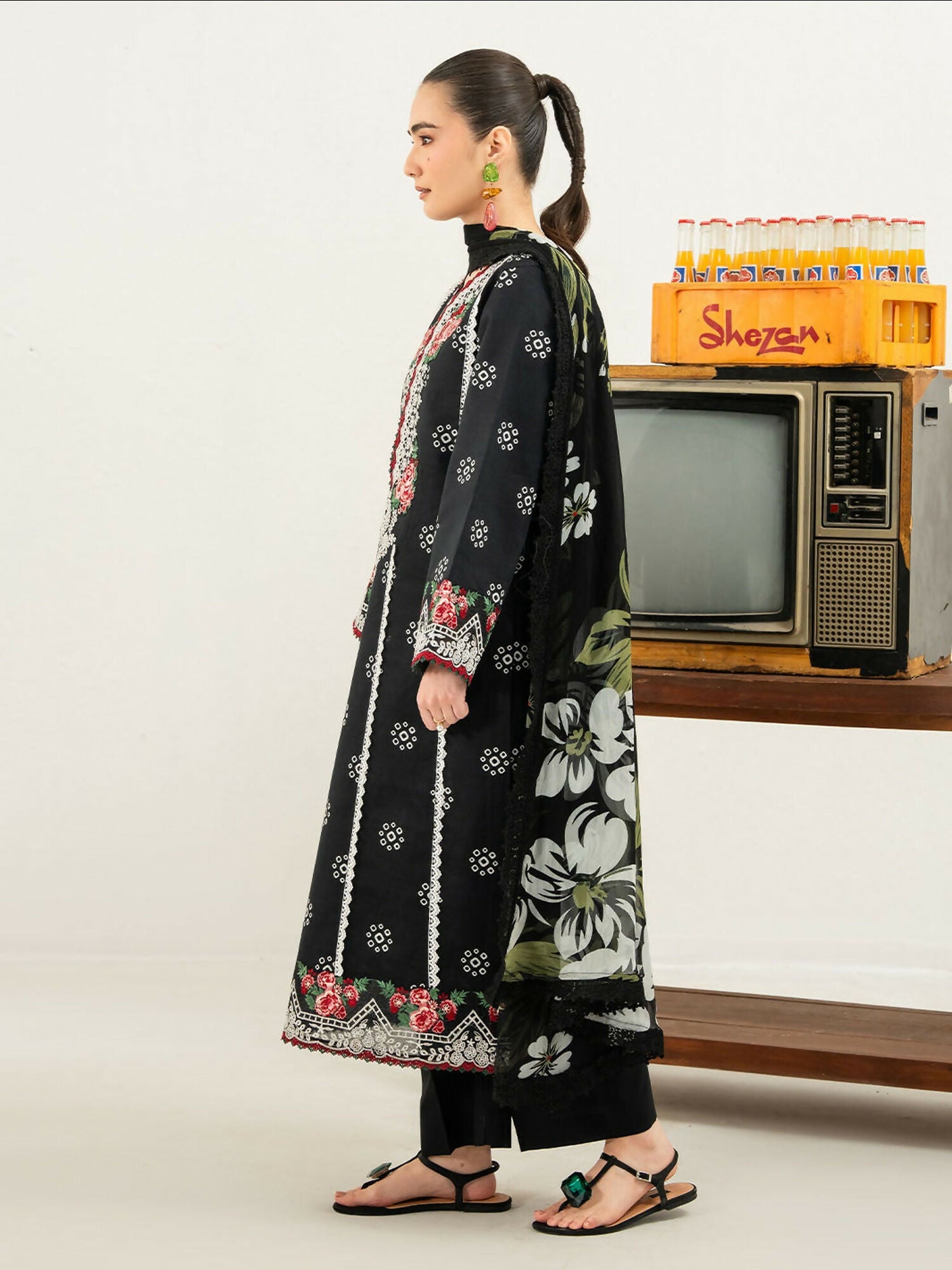Mahnur Anaya Lawn Vol-1 Embroidered Stitched 3-Piece Suit-ANA-001