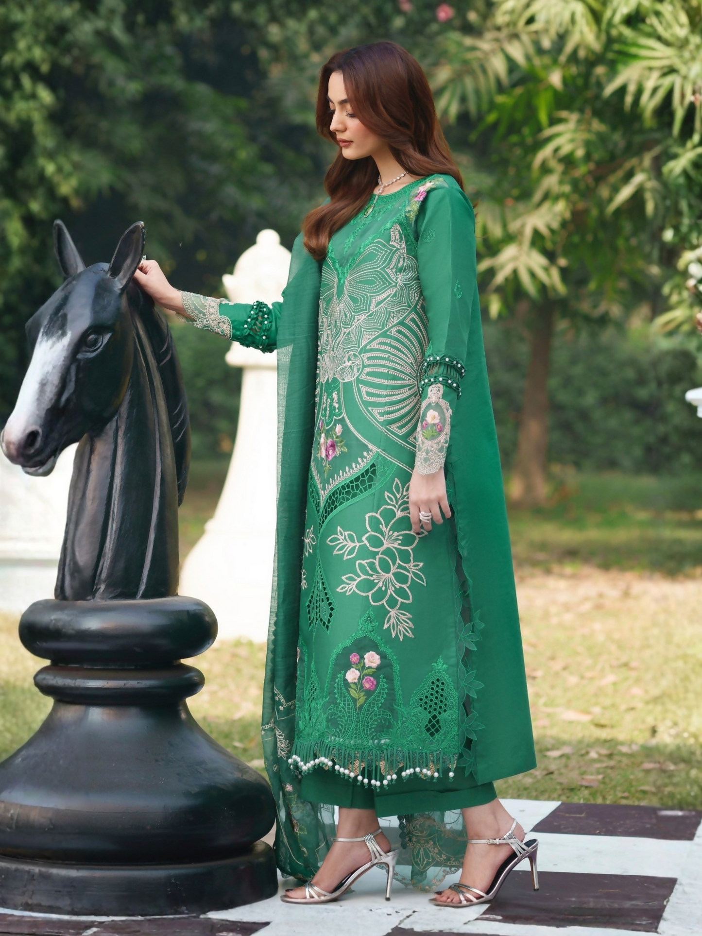 Parishay Summer Queen Lawn Embroidered Unstitched 3-Piece Suit-SQ-11