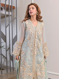 Farooq Hameed Studio Eid Collection'24 Organza Embroidered Stitched 3-Piece Suit-Mahira