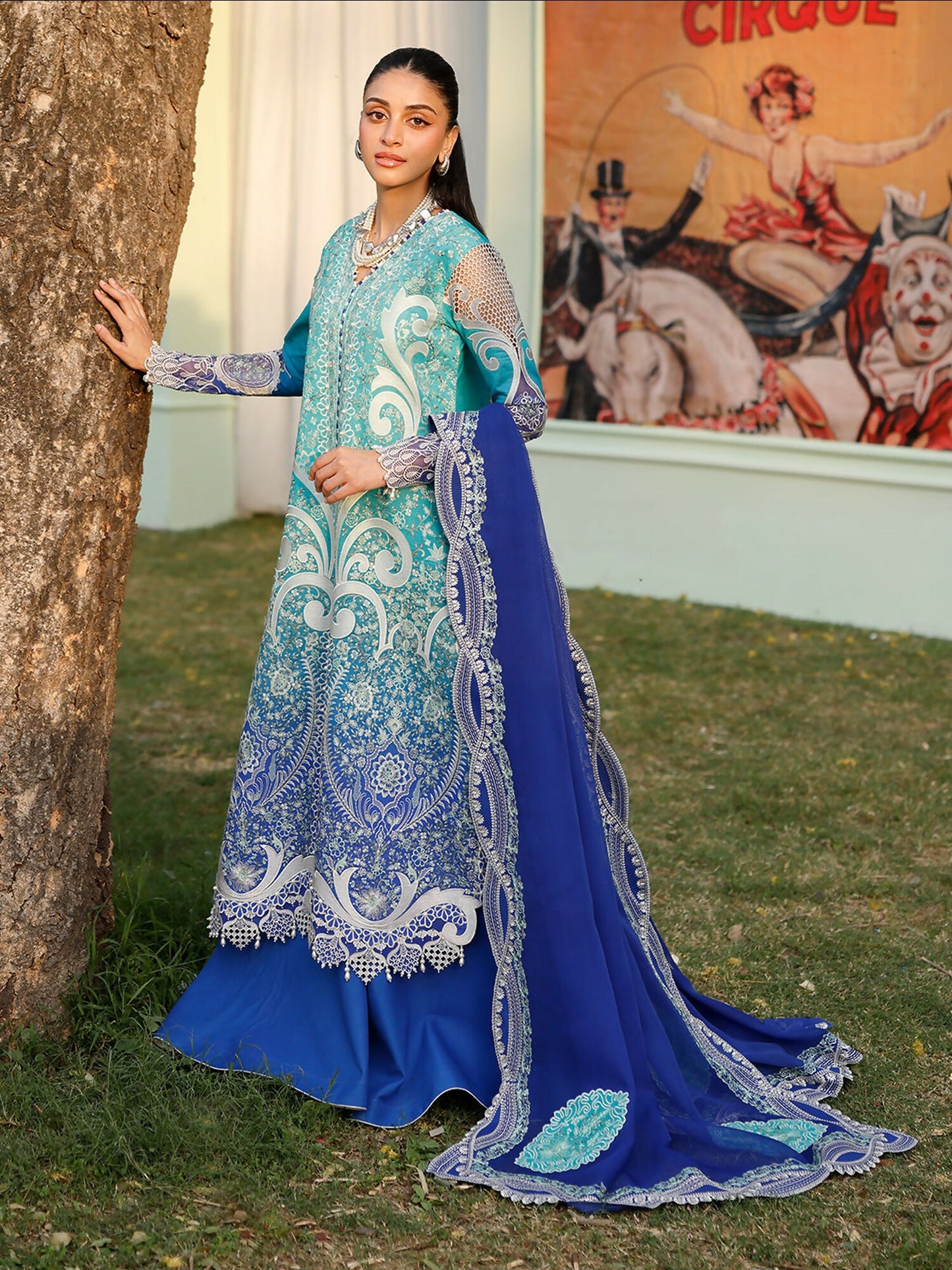 Binilyas Carnival Lawn Embroidered Stitched 3-Piece Suit-36-A