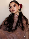 Hussain Rehar Darlings Festive'25 Organza Embroidered Unstitched 4-Piece Suit-Danara