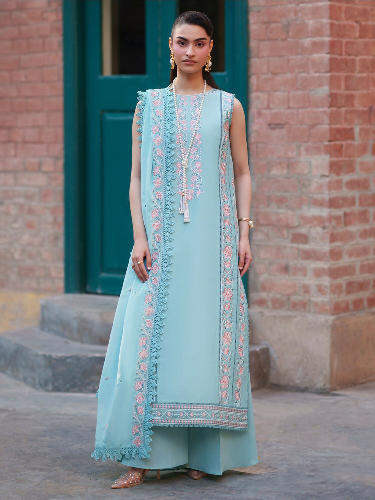 Mahnur Fiona Lawn'26 Embroidered Unstitched 3-Piece Suit-F-12