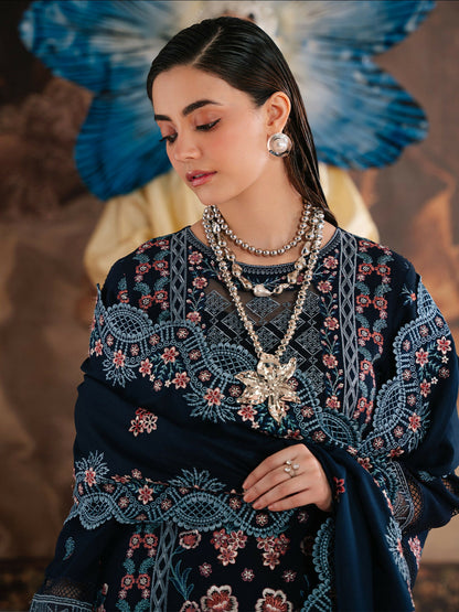 Mahnur Secret Garden Karandi Embroidered Unstitched 3-Piece Suit–SG-012