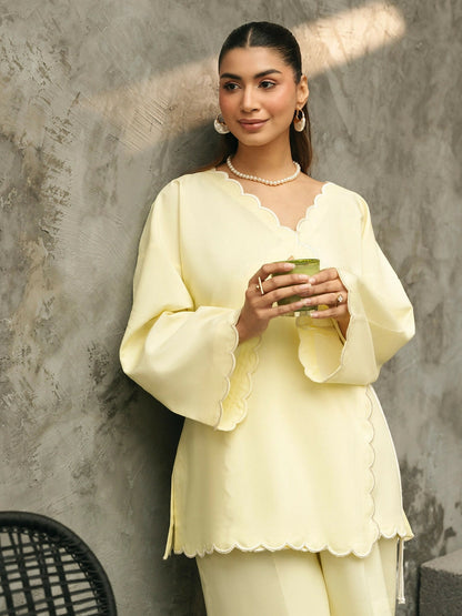 Mannat Clothing Suave Edit Raw Silk Co-Ord Set-Solace