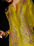 Hussain Rehar Basic Not Basic IV Raw Silk Embellished Stitched 3-Piece Suit-Sheen