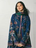 Jugnu by Hussain Rehar The Reserved View SS/Edit I Cotton Embroidered Unstitched 3-Piece Suit-Peroz