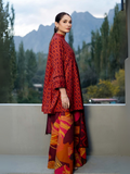 Maria B Slub Khaddar Printed Unstitched 3-Piece Suit- 506 - B