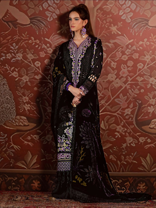 Mahnur Amelia Kotrai Embroidered Unstitched 3-Piece Suit-CK-001
