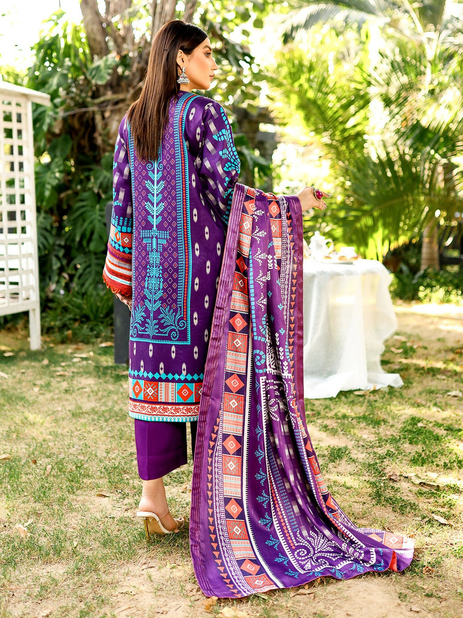 Binilyas Kotail Embroidered Unstitched 3-Piece Suit-761-B