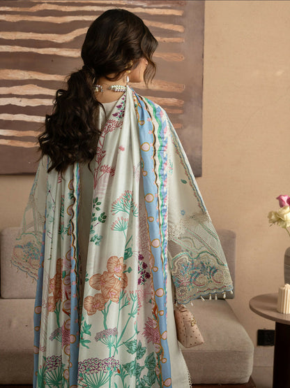 Mahnur Sirene Luxury Lawn'26 Embroidered Unstitched 3-Piece Suit-S-14
