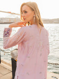 Farooq Hameed Studio EiD Collection'26 Pure Silk Embroidered Stitched 3-Piece Suit-Eva
