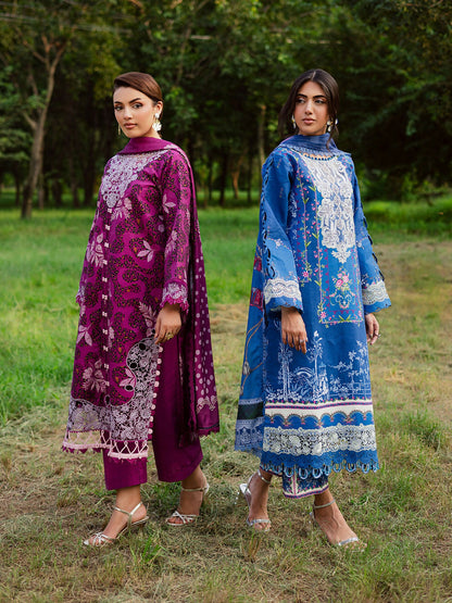 Parishay Rang e Sarma Khaddar Embroidered Unstitched 3-Piece Suit-SAR-13