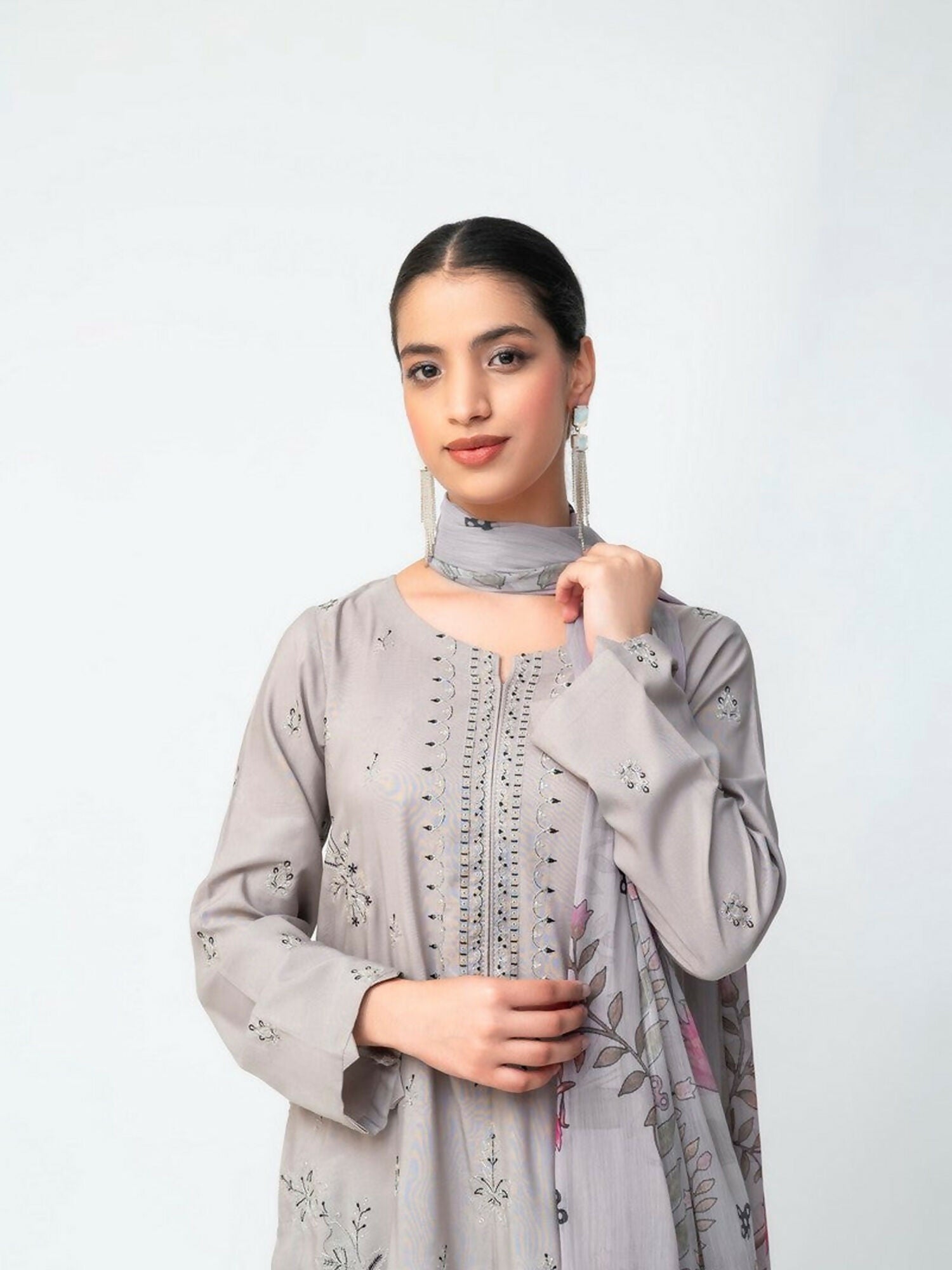Imran Aftab Isla Winter Khaddar Embroidered Unstitched 3-Piece Suit-IAKC-UF-18