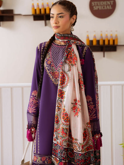Joolie By Saira Rizwan Lawn Embroidered Unstitched 3-Piece Suit-Elif-B-SRL25-05