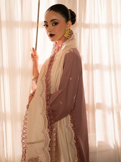 Binilyas Gulrukh Khaddar Embroidered Unstitched 3-Piece Suit-62-A