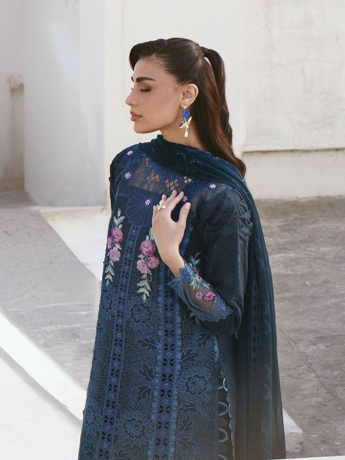 Parishay Shangrila Lawn Embroidered Unstitched 3-Piece Suit-SLA-06