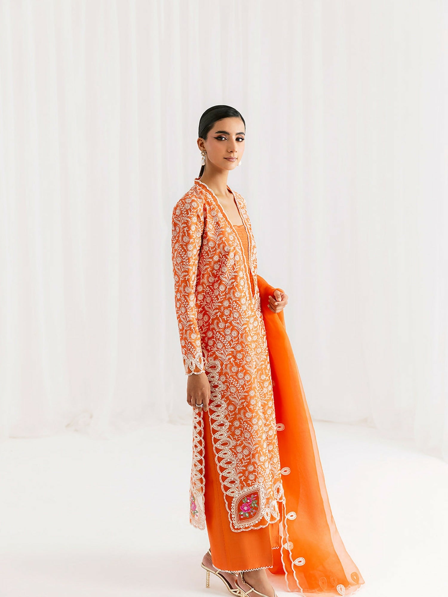 Joolie By Saira Rizwan Silk Embroidered Stitched 3-Piece Suit-Eira-SRSP-25-03