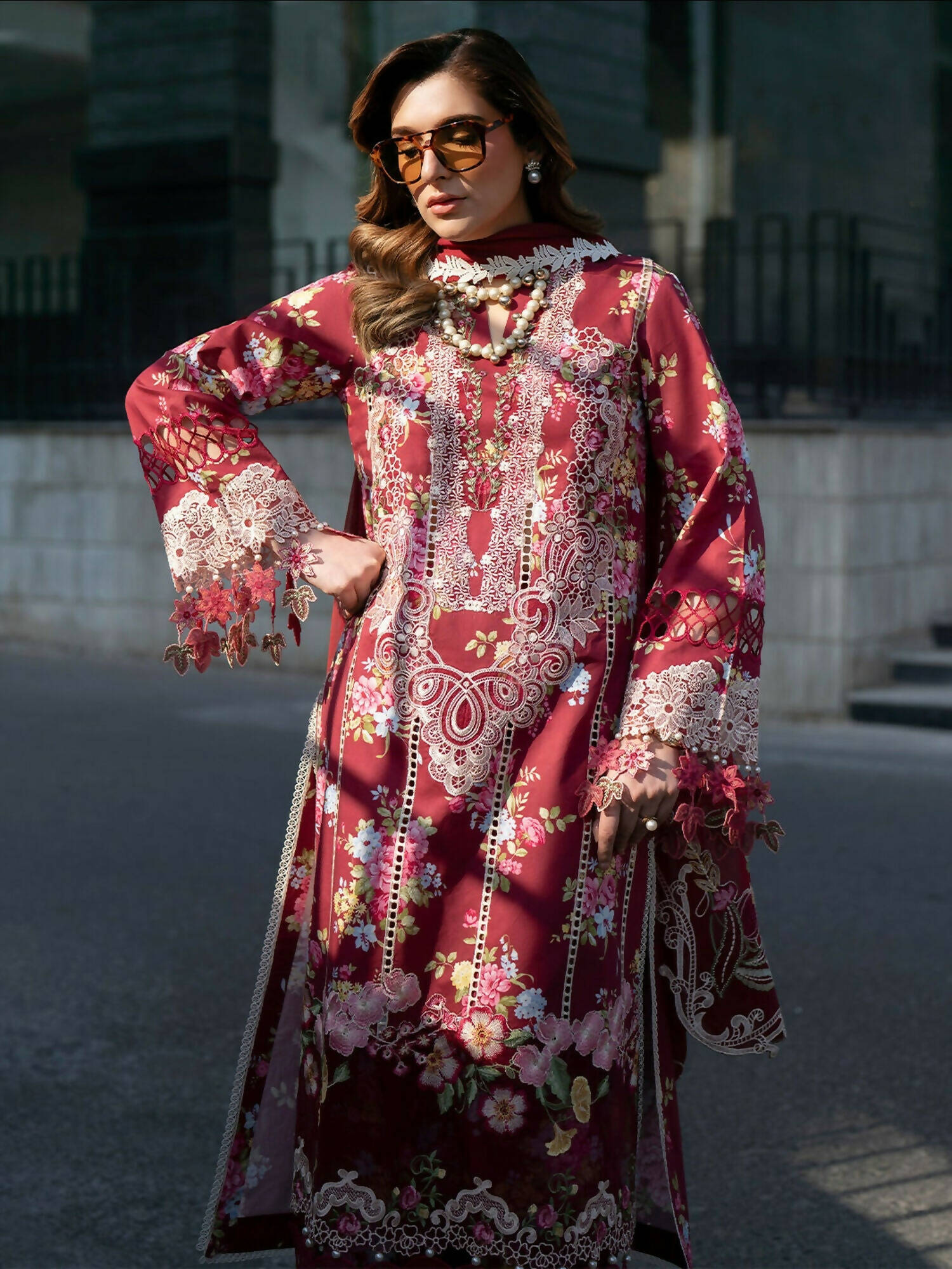 Mahnur Broadway Luxury Lawn'26 Embroidered Unstitched 3-Piece Suit-BW-011