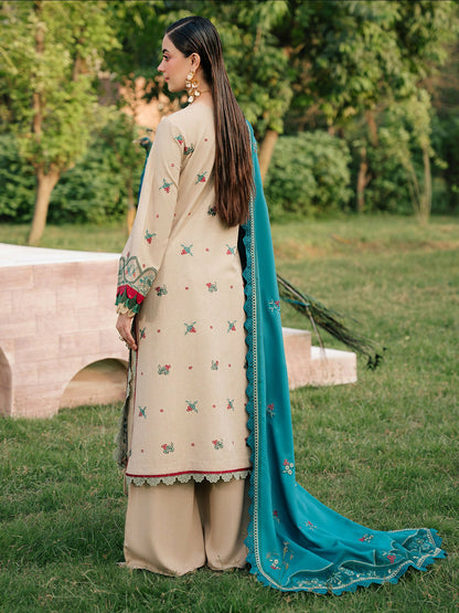 Mahnur Secret Garden Karandi Embroidered Stitched 3-Piece Suit–SG-008