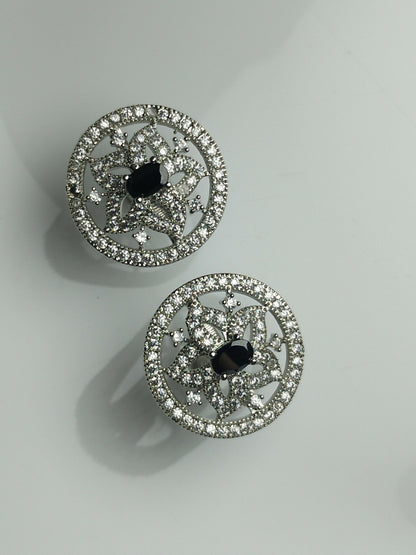 H&A Jewellery One Carat American Diamond Stud Earrings