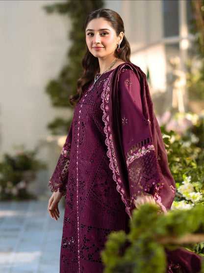 Binilyas Freesia Lawn Embroidered Stitched 3-Piece Suit-106-A