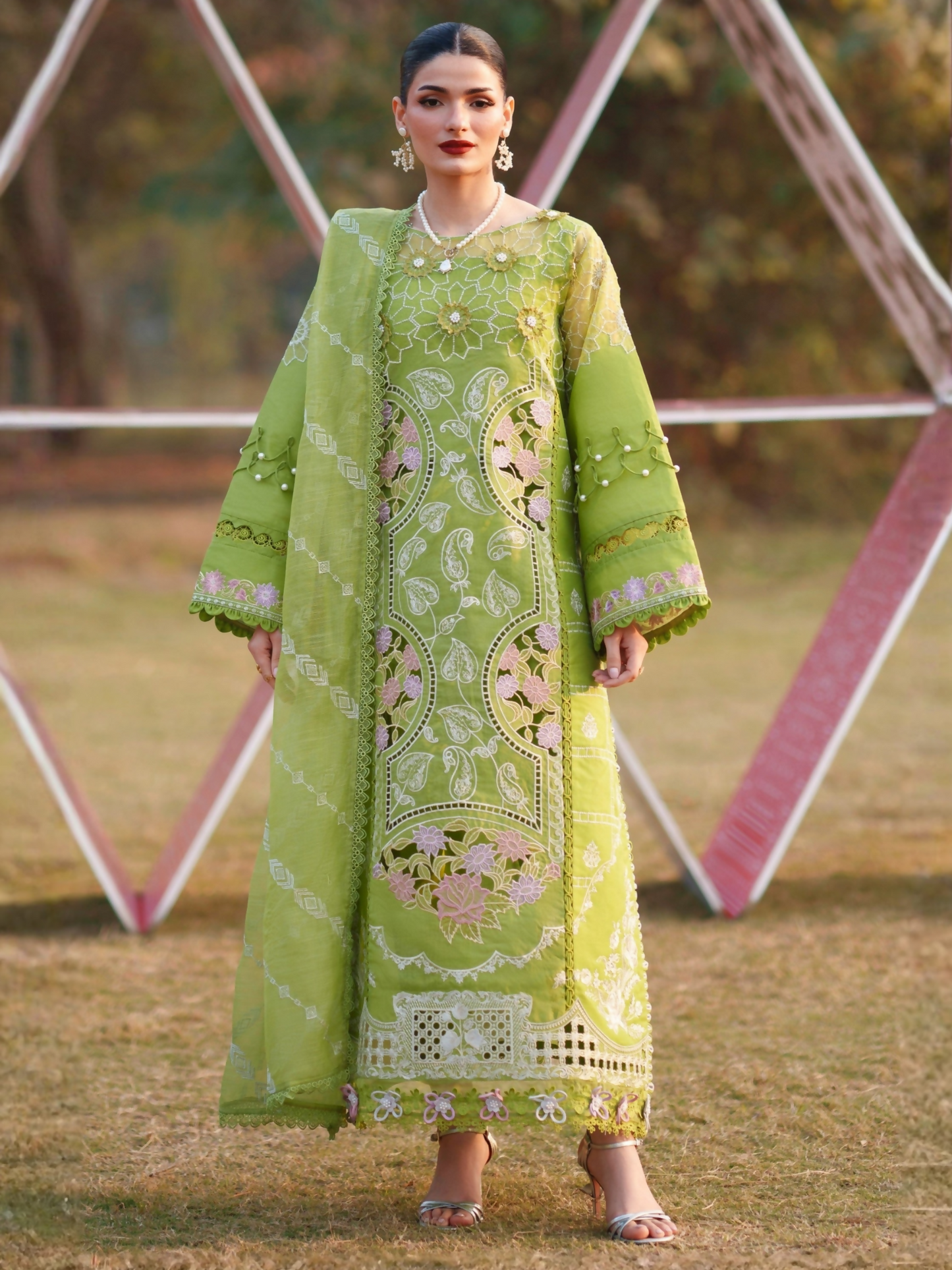 Parishay Summer Queen Lawn Embroidered Unstitched 3-Piece Suit-SQ-03