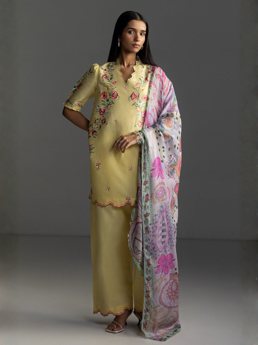 COCO by Zara Shahjahan Lawn'26 Embroidered Unstitched 3-Piece Suit-Seren-5B