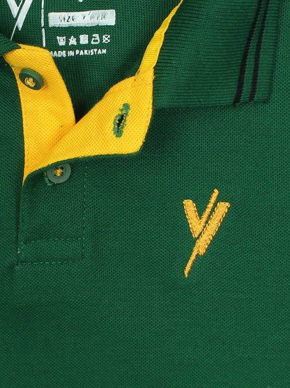 Velvour Boys Pique Tipping Collar Polo Shirt-VP11-I
