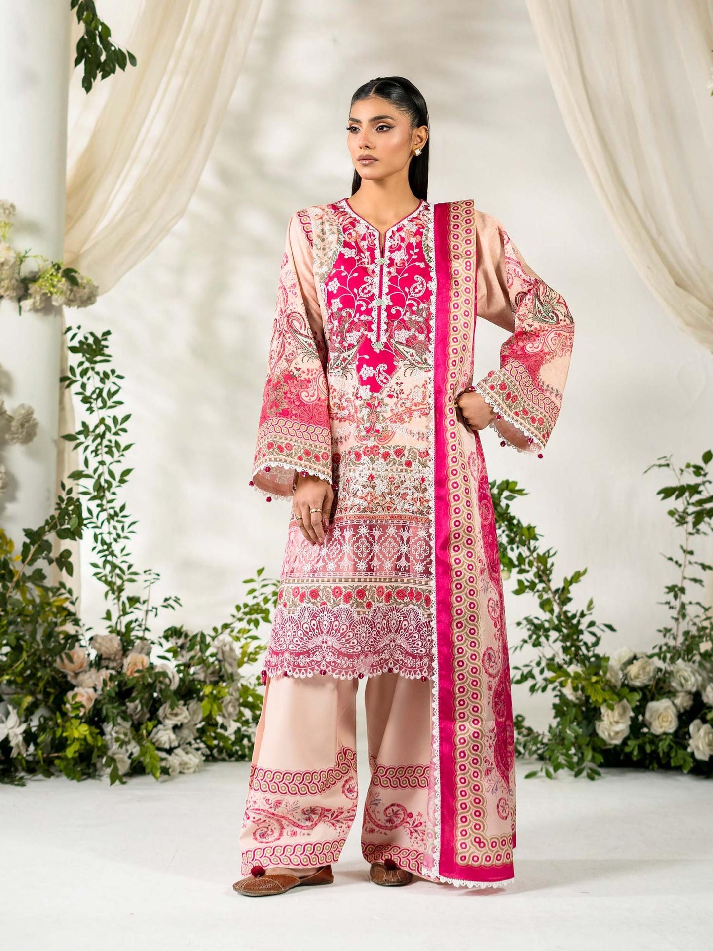 Rabazka Lawn Embroidered Unstitched 3-Piece Suit-WUS-PELW-3PCS-S26-06
