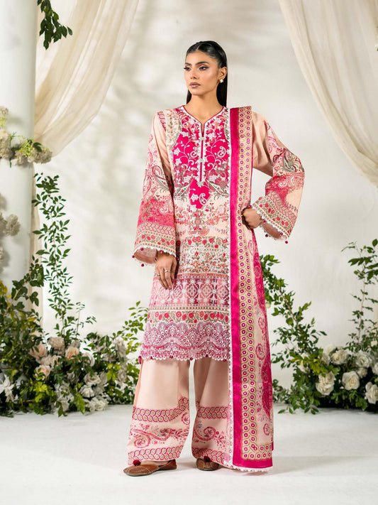 Rabazka Lawn Embroidered Unstitched 3-Piece Suit-WUS-PELW-3PCS-S26-06